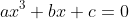 ax^3+bx+c=0